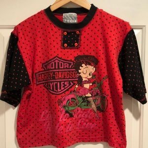 Vintage 90’s Betty Boop x Harley Davidson T ❤️‍🔥
